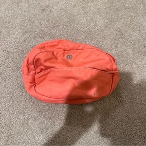 lululemon athletica Coral Orange Cosmetic Pouch